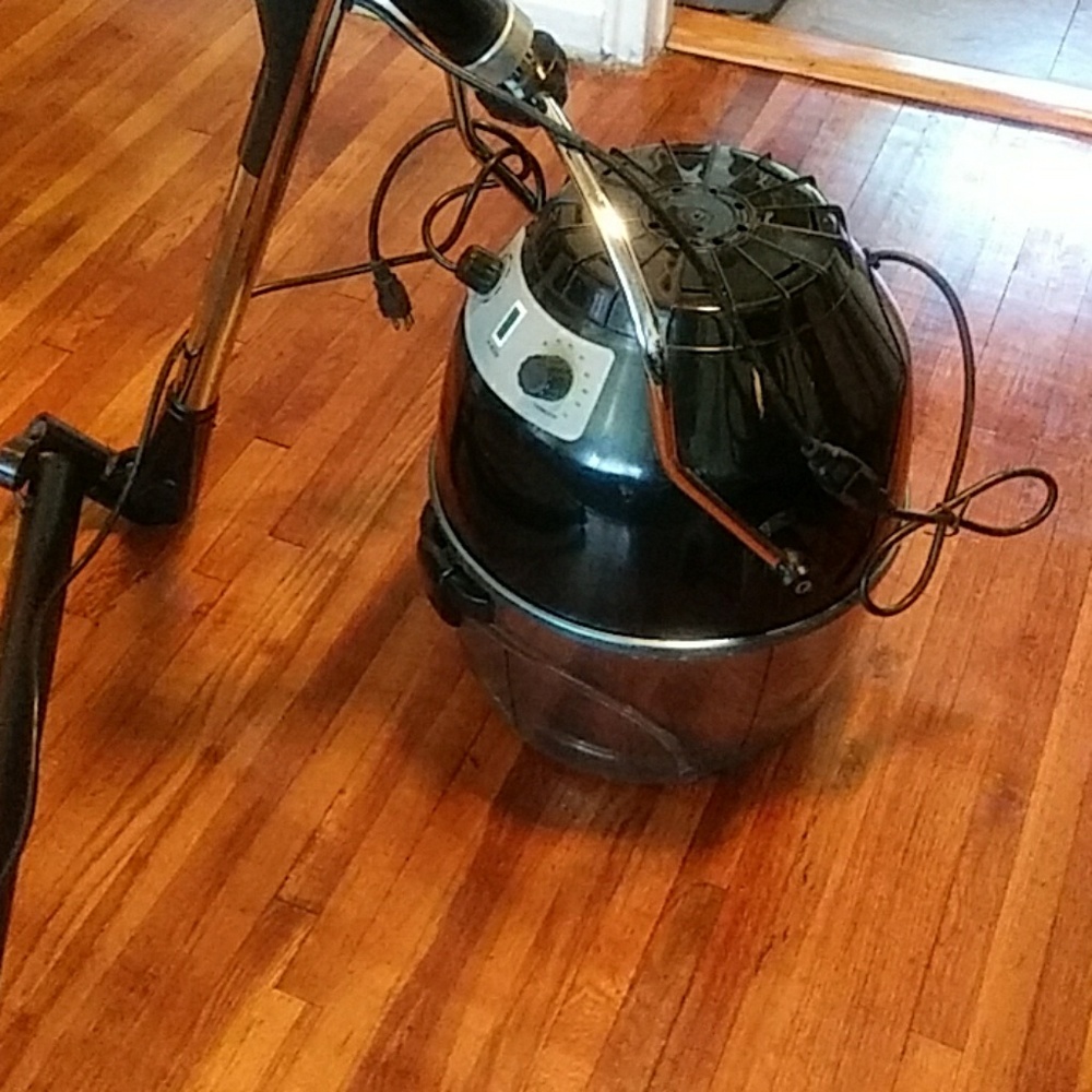 Hanging hair dryer